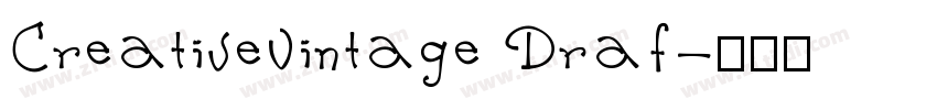 CreativeVintage Draf字体转换
